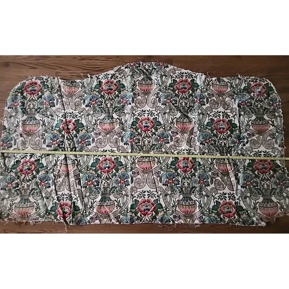 Vintage Arthur Sanderson CASCACS Linen Fabric fromKING SIZE HEAD BOARD 83 X 48